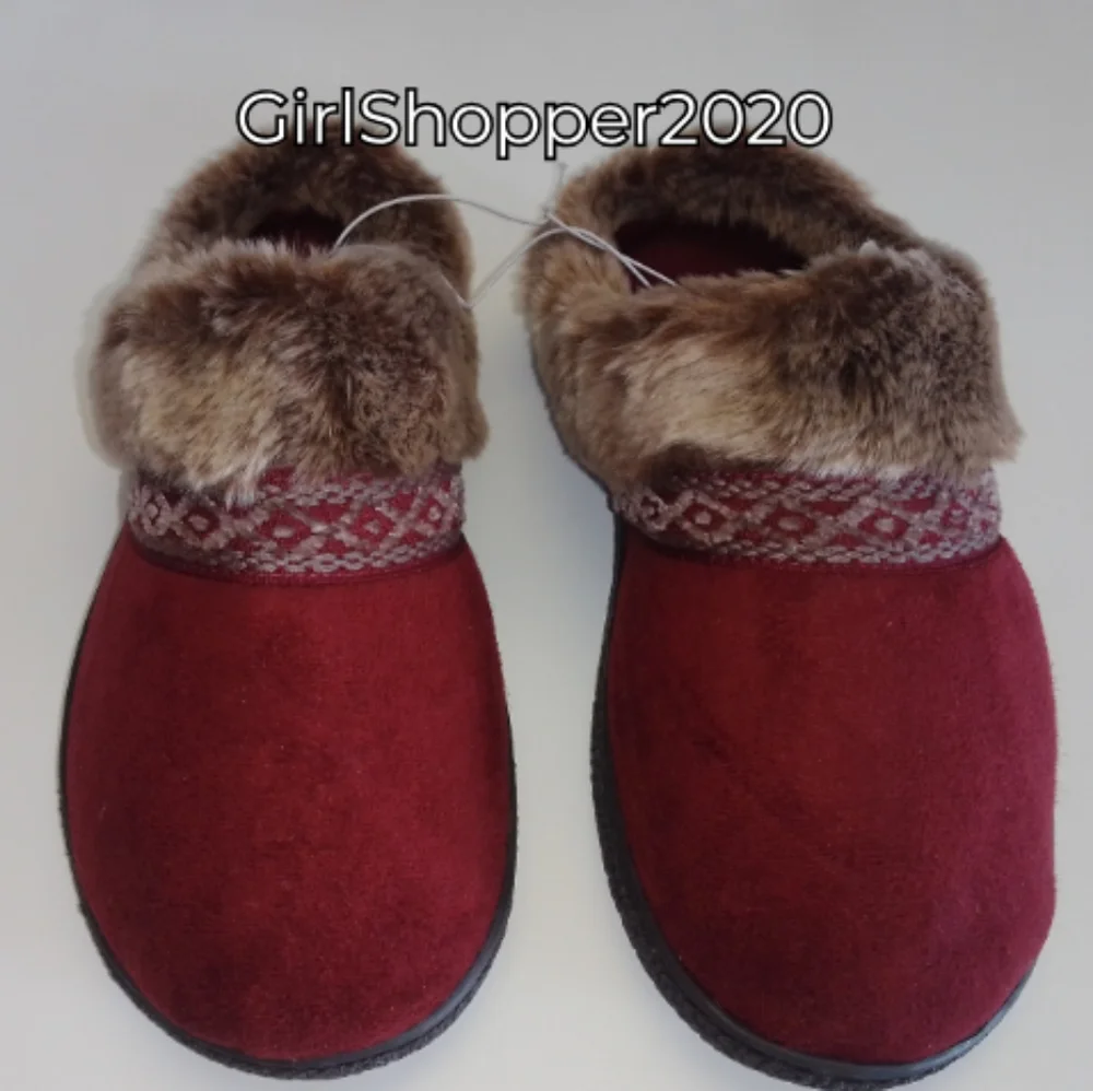 🐸Women's ISOTONER Slipper w Faux Fur - Picture 5 of 7